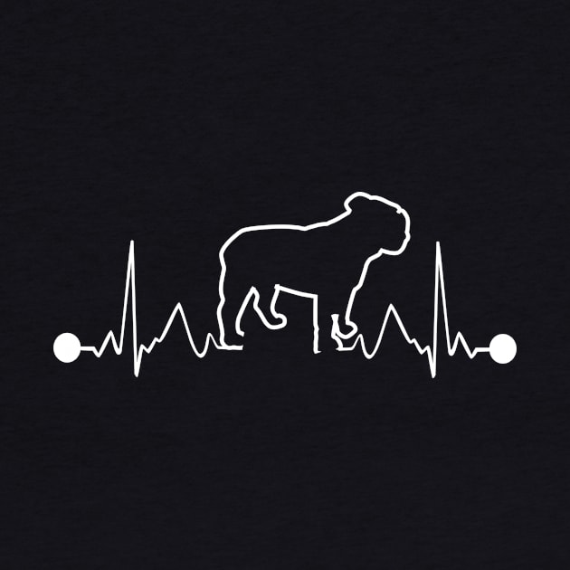 Bulldog heartbeat by WearthisWearthat